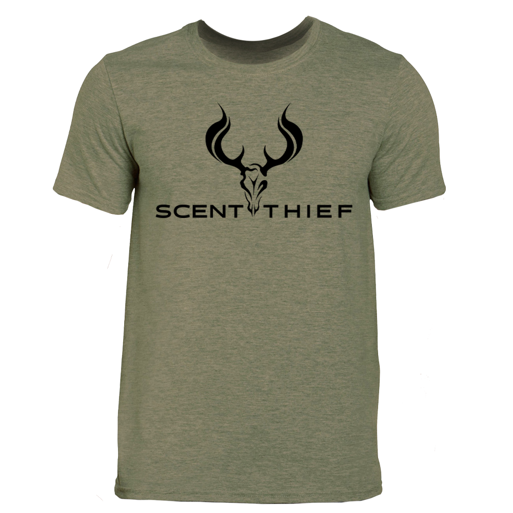Scent Thief Heather Military Green T Shirt
